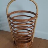 Vintage rattan umbrella stand