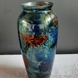 Line lacquered vase