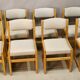 Set of 8 Brutalist Dining Chairs, 20th Century