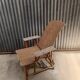 Sun lounger - Deck chair - Vintage rattan wicker chaise longue