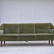 1970s, Danish by Kurt Østervig, 3-seater sofa, furniture velour, teak wood.