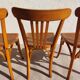3 Luterma bistro chairs, medium oak finish