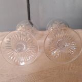 Saint louis 2 Port/white wine glasses Cut crystal