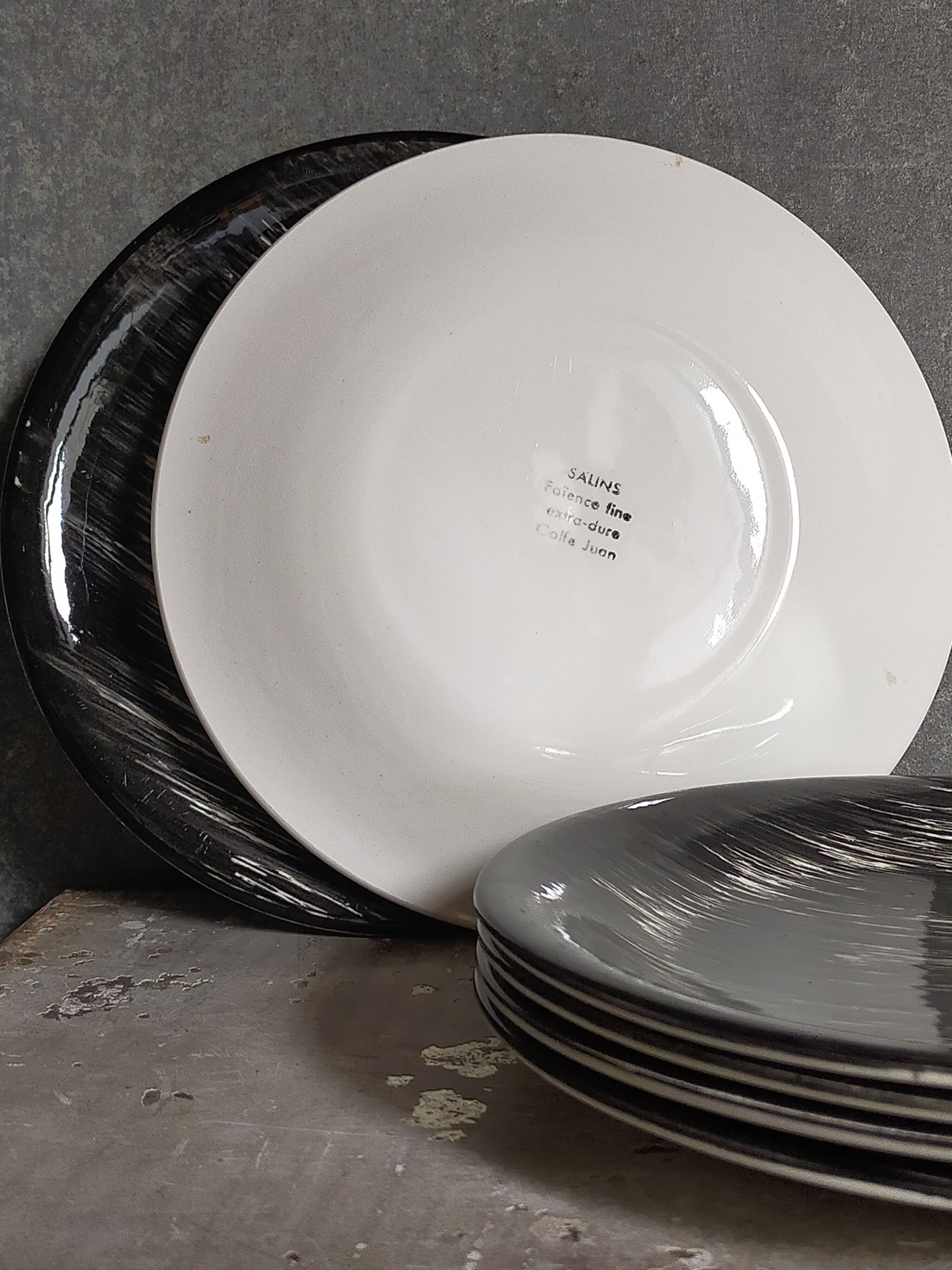 Six dessert plates of Salins sevice "Golf-Juan"