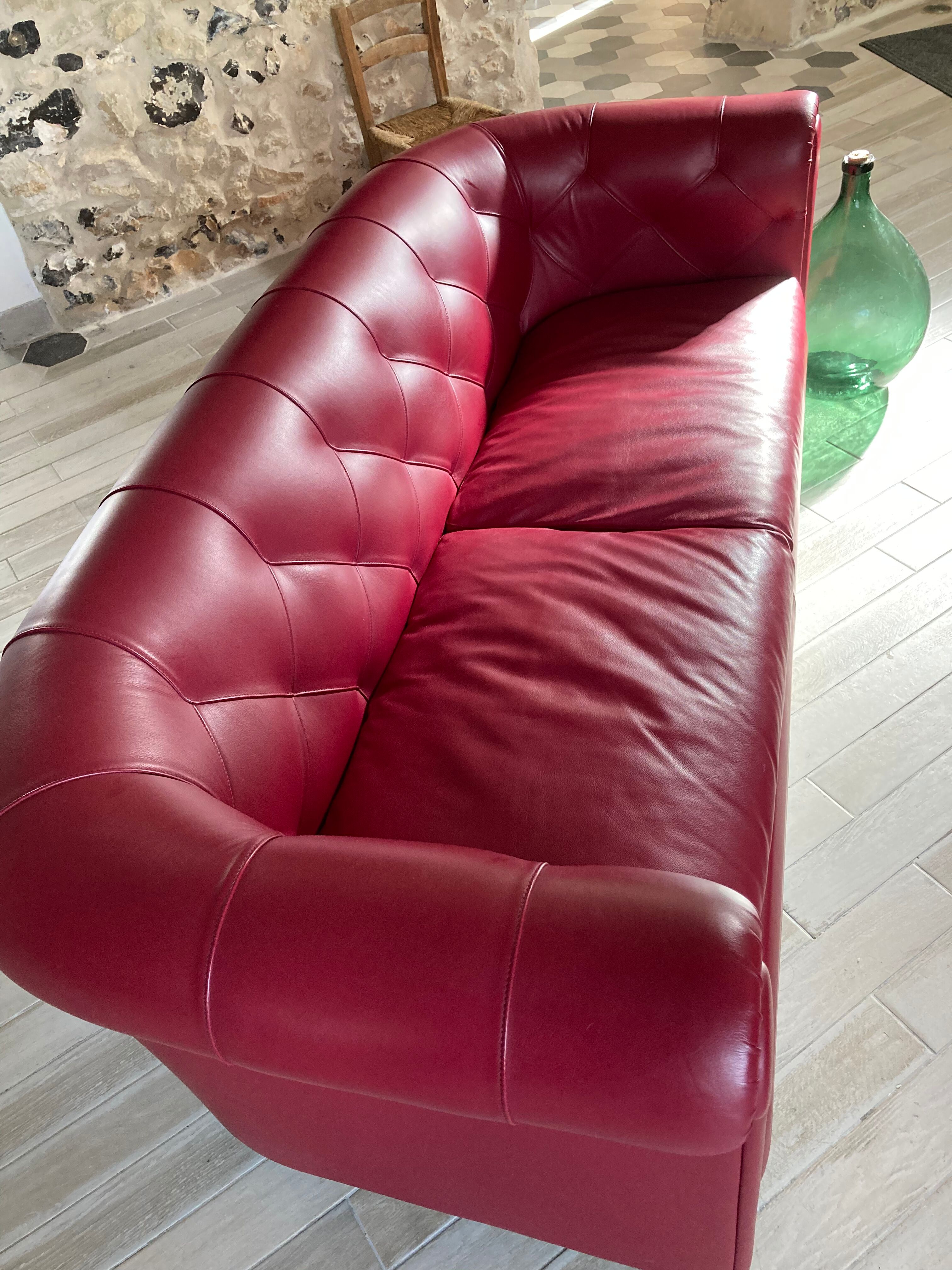 Leather sofa poltrona frau