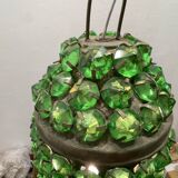 Small Green Crystal Light Pendant 1960’s