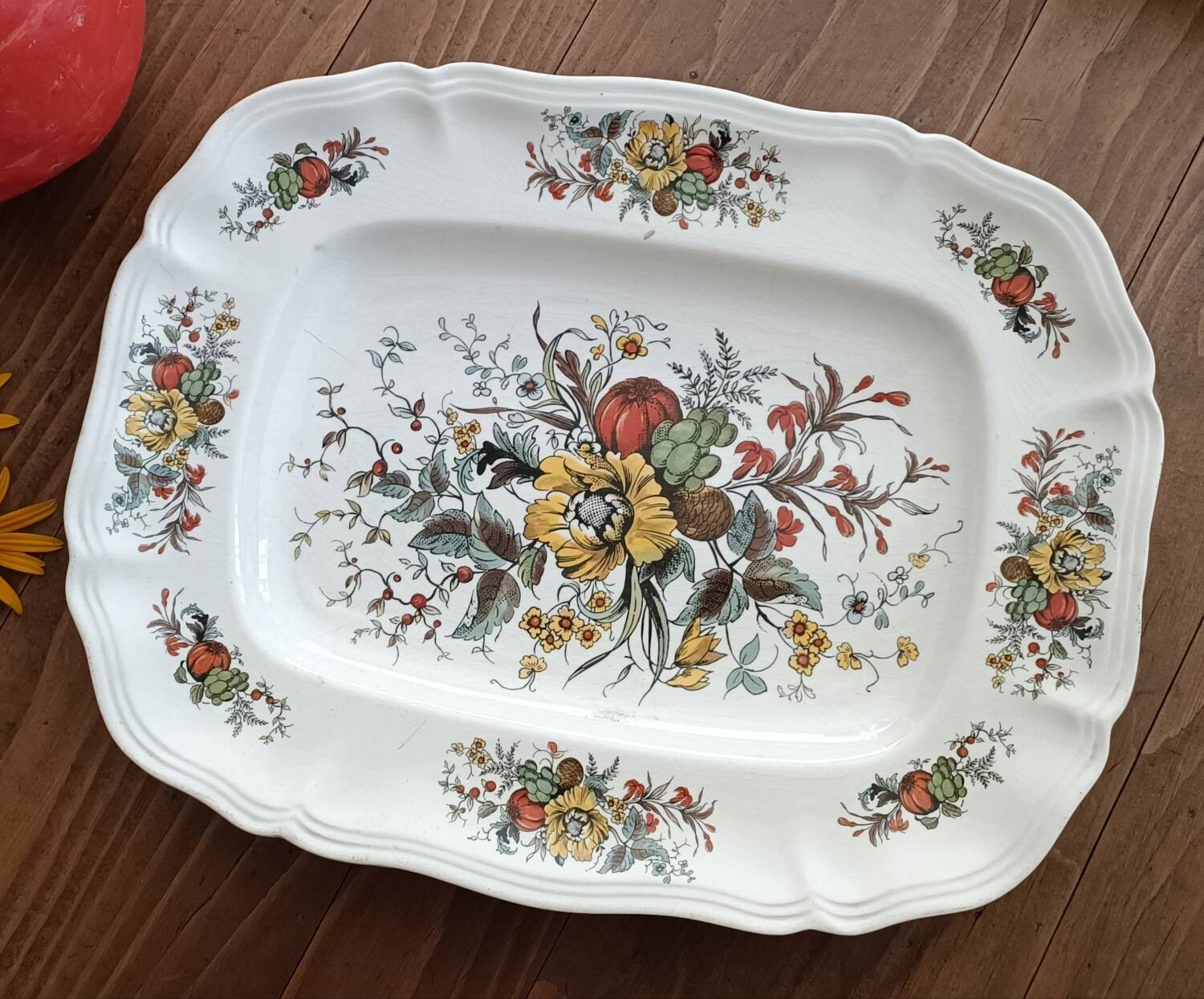 Rectangular platter, Oxford Sarreguemines model