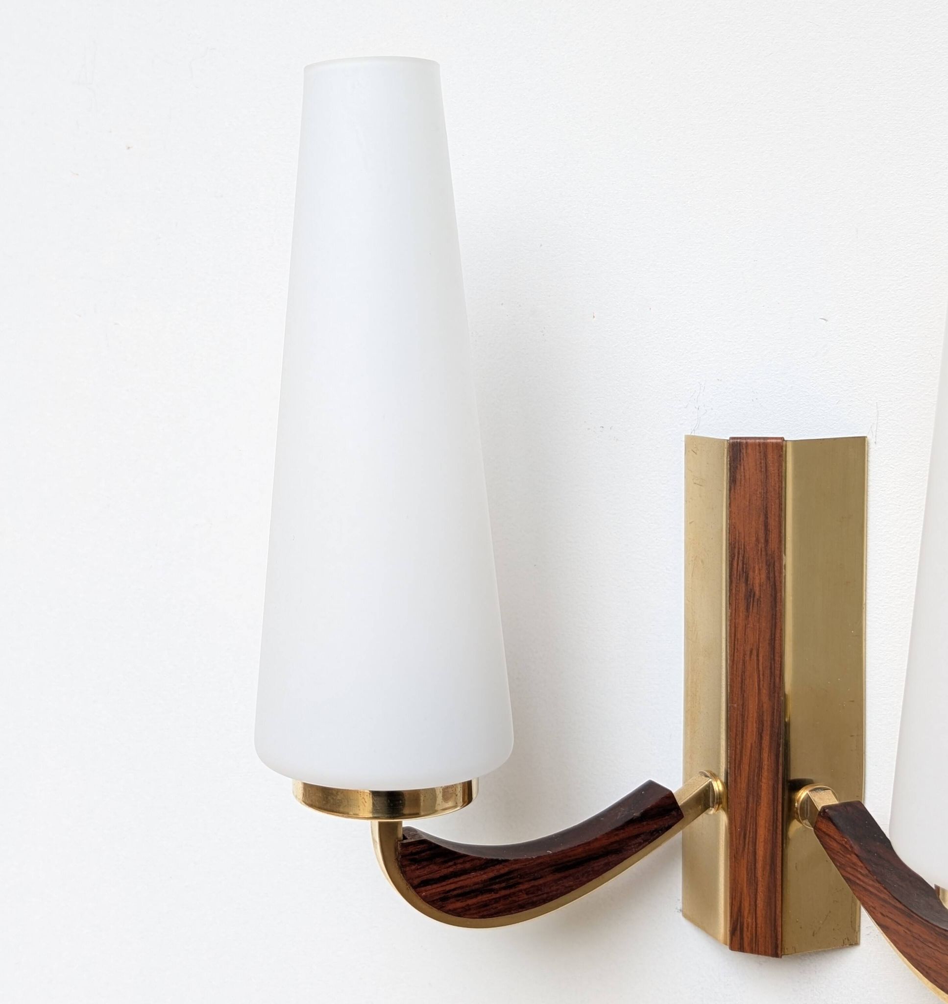 Brass wall light