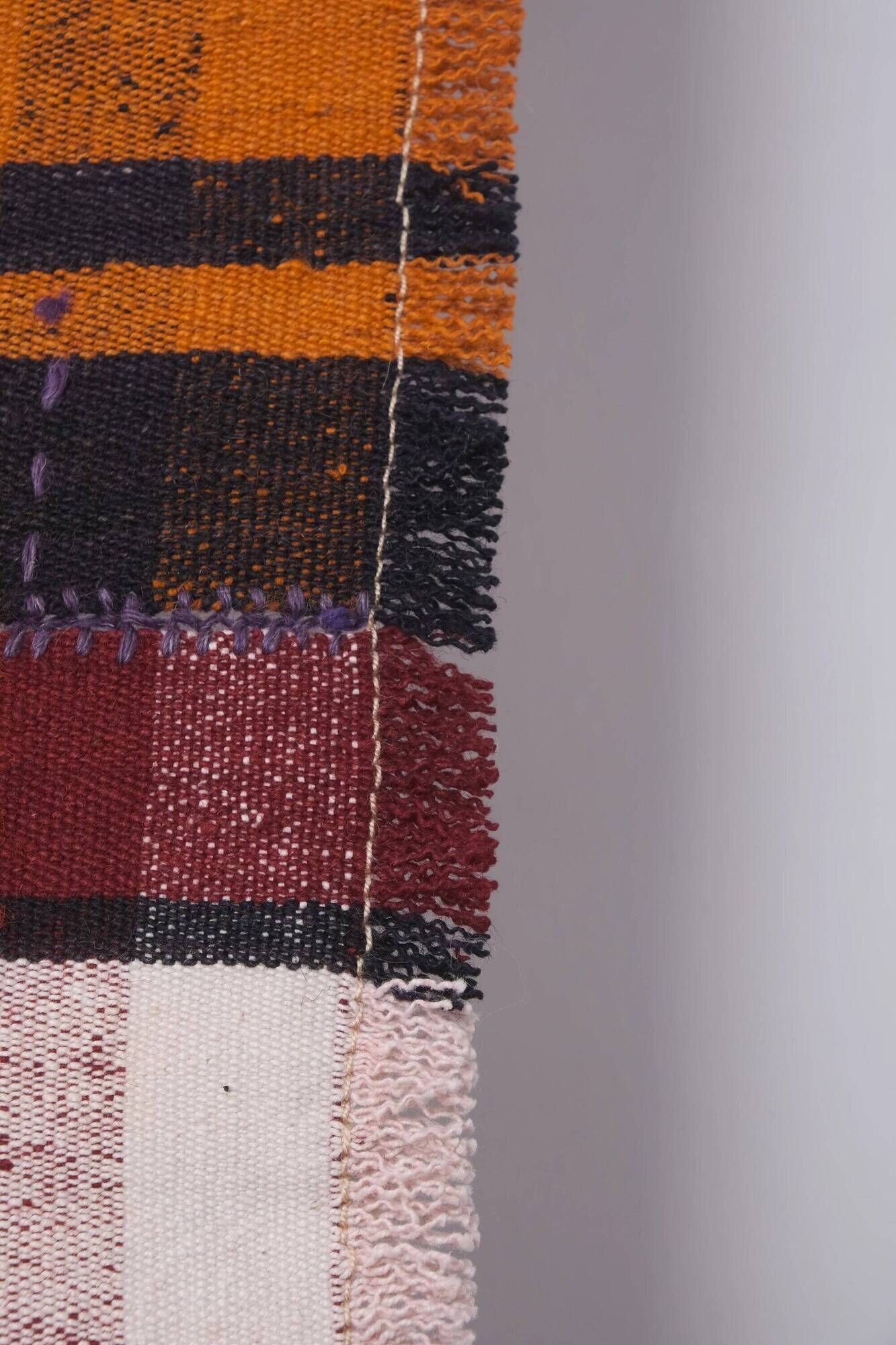 Vintage Turkish hallway rug 135x487 cm