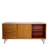 Vintage walnut sideboard by franz ehrlich for veb deutsche werkstätten hellerau
