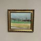Original Swedish Oil on Panel – “Red Cottages” by Unknown Artist– Signed – Vintage & Framed – 48 × 40 cm (18.8" × 15.7")