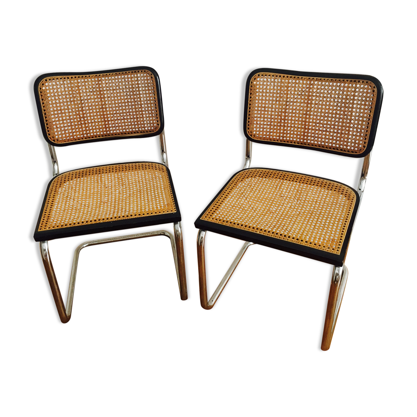 Paire de chaises Cesca B32 Marcel Breuer