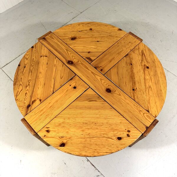 Table basse en pin avec tiroirs Karl Andersson & Söner, Suède, années 1970.