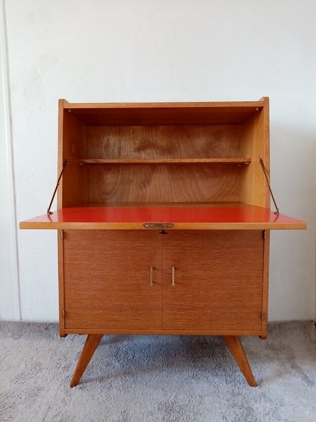 Secretary compass in oak 50s