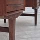 1960s, Danish double-sided, free standing desk, original condition, teak wood, drawers, sliding door