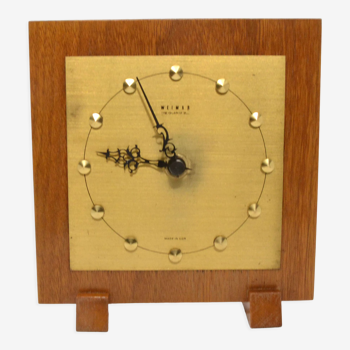 Horloge de cheminée électrique moderne des années 70 Weimar, Allemagne