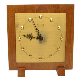 Horloge de cheminée électrique moderne des années 70 Weimar, Allemagne