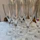 17 Baccarat crystal flutes, Dom Pérignon model