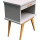 Paire de chevets pieds compas vintage 1950