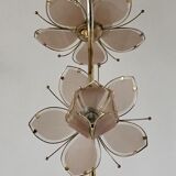 Hollywood Regency Lotus Flower Floor Lamp, Italian Design 1970s