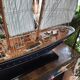 Large model of a three-masted ship, 105 cm x 100 cm x 20 cm.