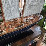 Large model of a three-masted ship, 105 cm x 100 cm x 20 cm.
