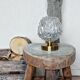 Vintage chiseled glass lamp