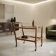 Vintage kitchen sideboard in beech and glass, design, Italy, 1950s