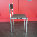 set of 6 chrome-plated rock chairs to 1960-1970