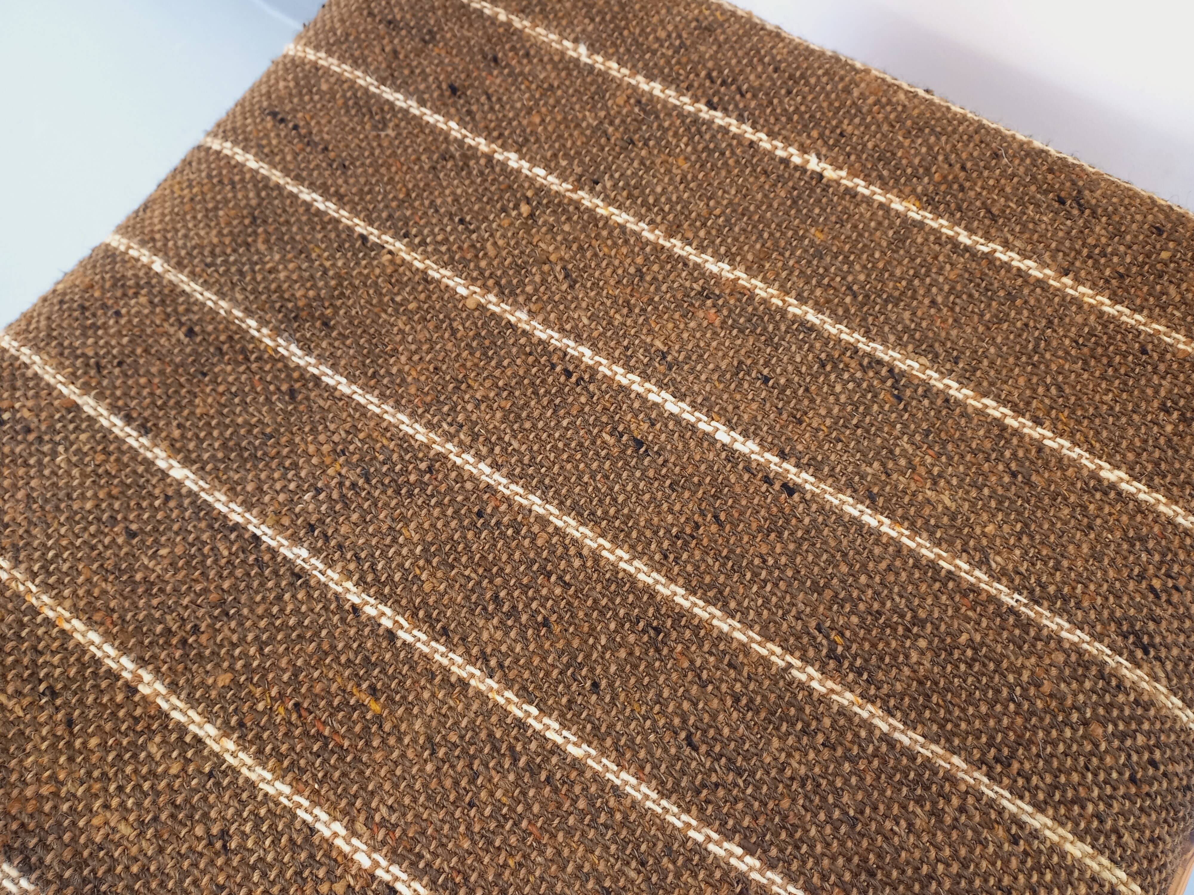 Vintage armchair in pine and fabric from the 80s