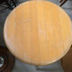 8 mid-century modern bar stools in beech and hammered iron.