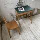 Bureau et chaise enfant pieds compas