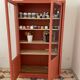 Vintage art deco terracotta wardrobe