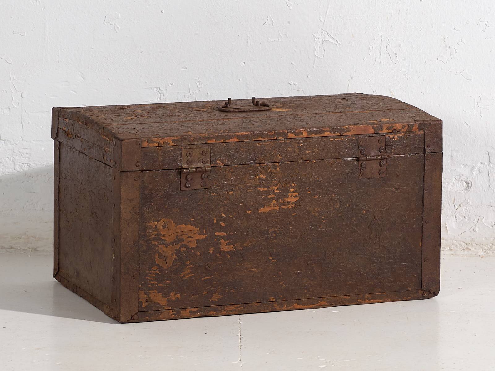 Antique metal frame chest (c.1920) #3