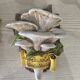 Set of 4 decorative ceramic wall plaques featuring mushrooms (signed) - 14cm