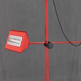 1980s Halogen Red Floor Lamp, Italy