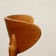 Modern chair Scandinavian design light wood natural Lin fabric mid century modern design