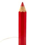 Pierre Sala, lampe de table postmoderne Pencil rouge, Ed. Vilac France années 1980