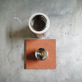 Alphonse mucha table lighter for job in earthenware