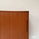 Vintage wooden sideboard with sliding door