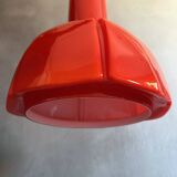 Pendant lamp Glashütte Limburg orange, Mid Century