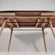 Table en bois vintage, années 1970