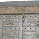 Old Indian door in old teak, original piece and patina
