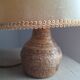 Lampe en grès et fleurs séchées atelier " Le Trident " Vallauris