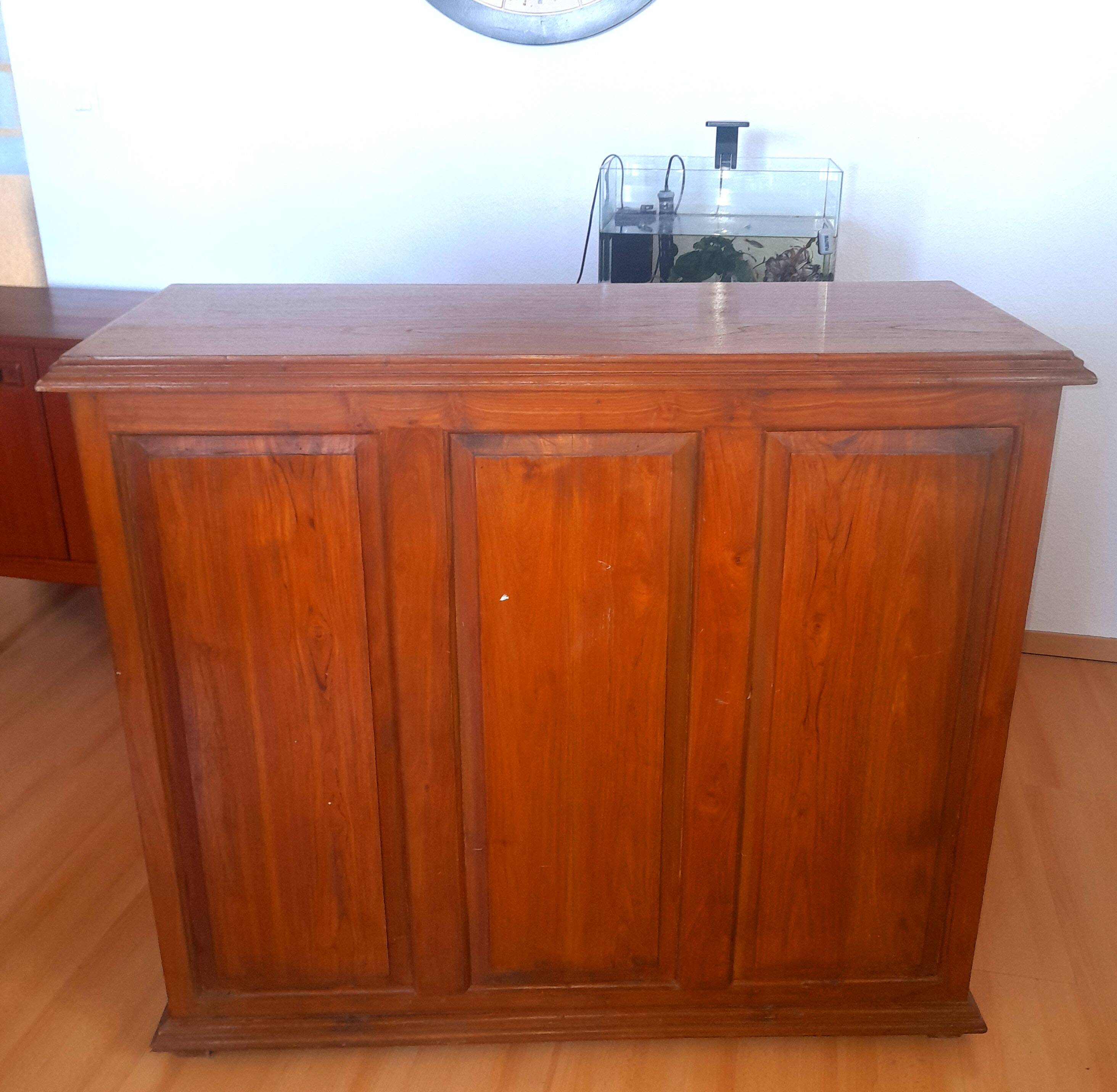 Exotic Ethnic wooden bar cabinet - Bistro counter - Drawer units
