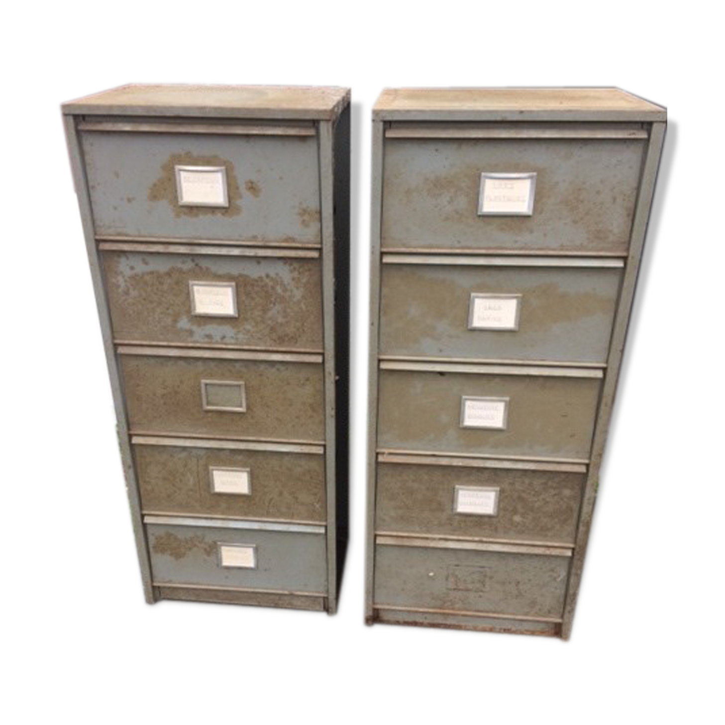Lot de 2 meubles à clapet