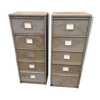 Lot de 2 meubles à clapet