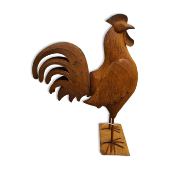Sheet metal rooster, garden decoration