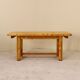 Solid pine table, attributed to Georges Robert, France, 1960s.