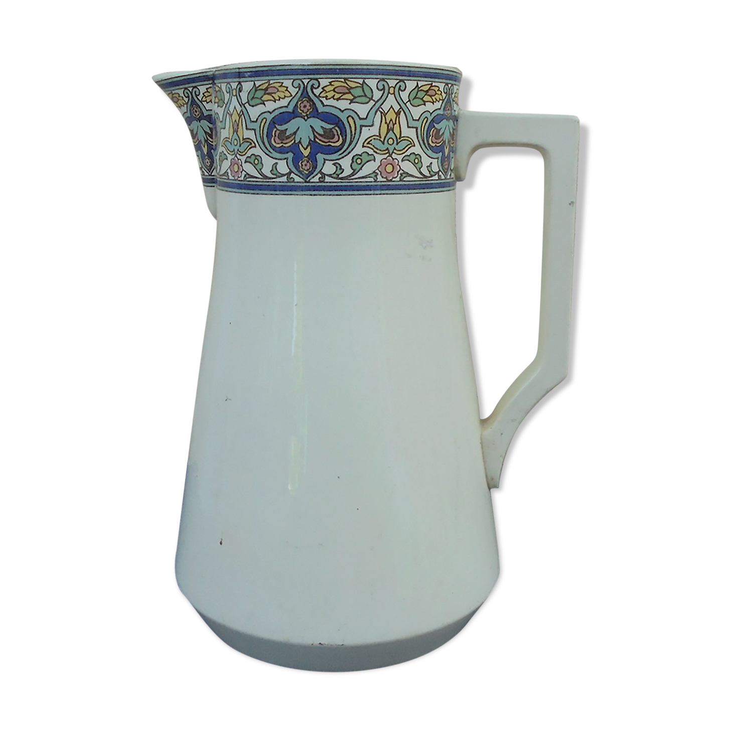 Broc en faience de sarreguemines